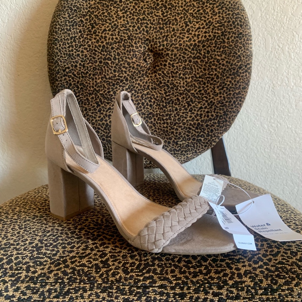 Old Navy Tan Suede Heels
